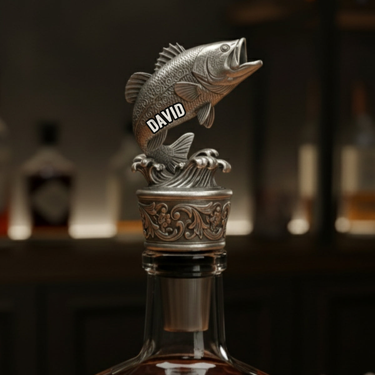 Drinking And Fishing - Personalized Fishing Bottle Stopper