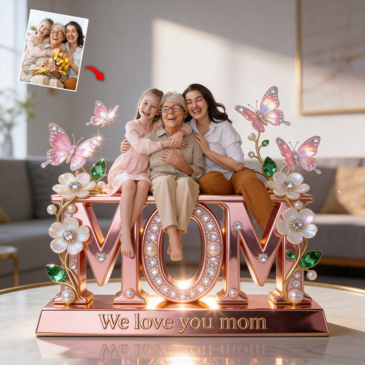 Geschenkidee für Mütter, Familiengeschenk - Personalisierte Mutter Acrylplakette