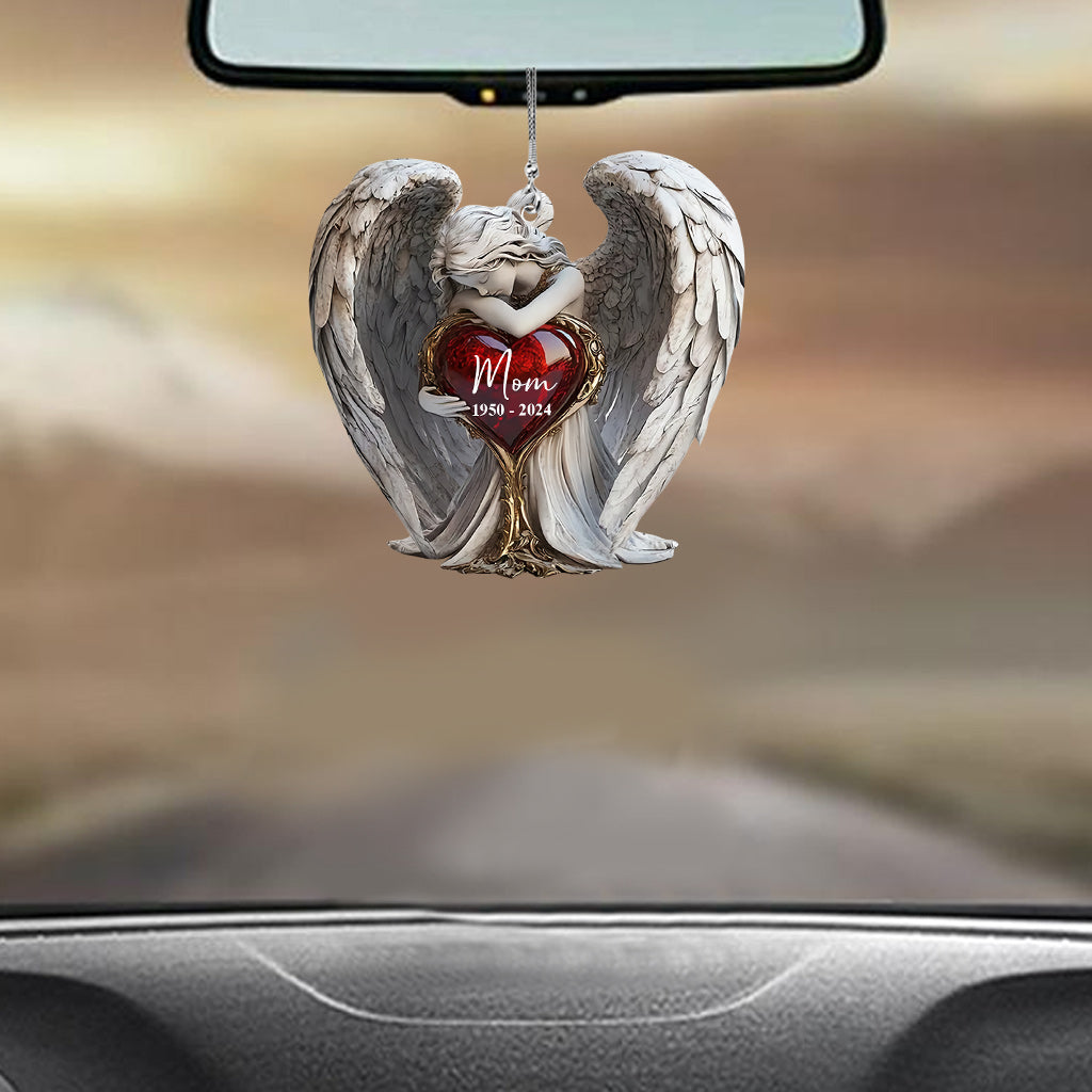 Auf Engelsflügeln – Personalisierter Gedenk-Autoanhänger