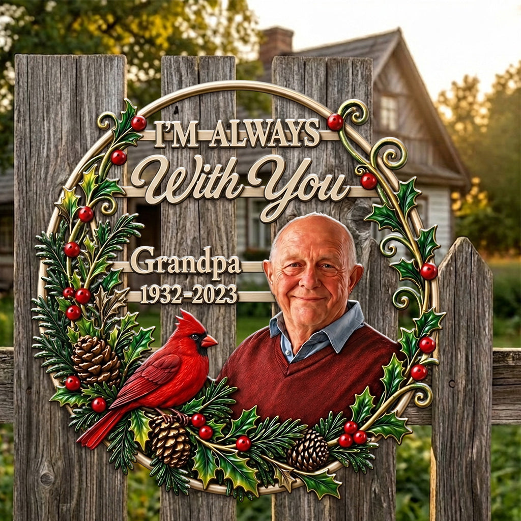 Custom Any Photo - Personalized Memorial 3D Printed Cut Metal Sign