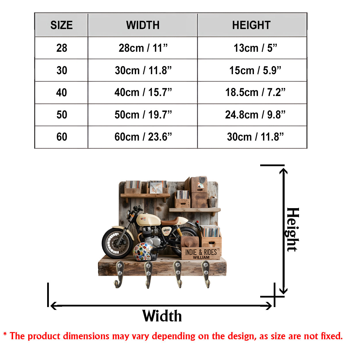 Motorrad - Personalisierter, individuell geformter Hängeträger für Biker