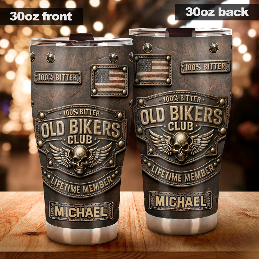 Old Biker Club – Personalisierter Biker-Trinkbecher