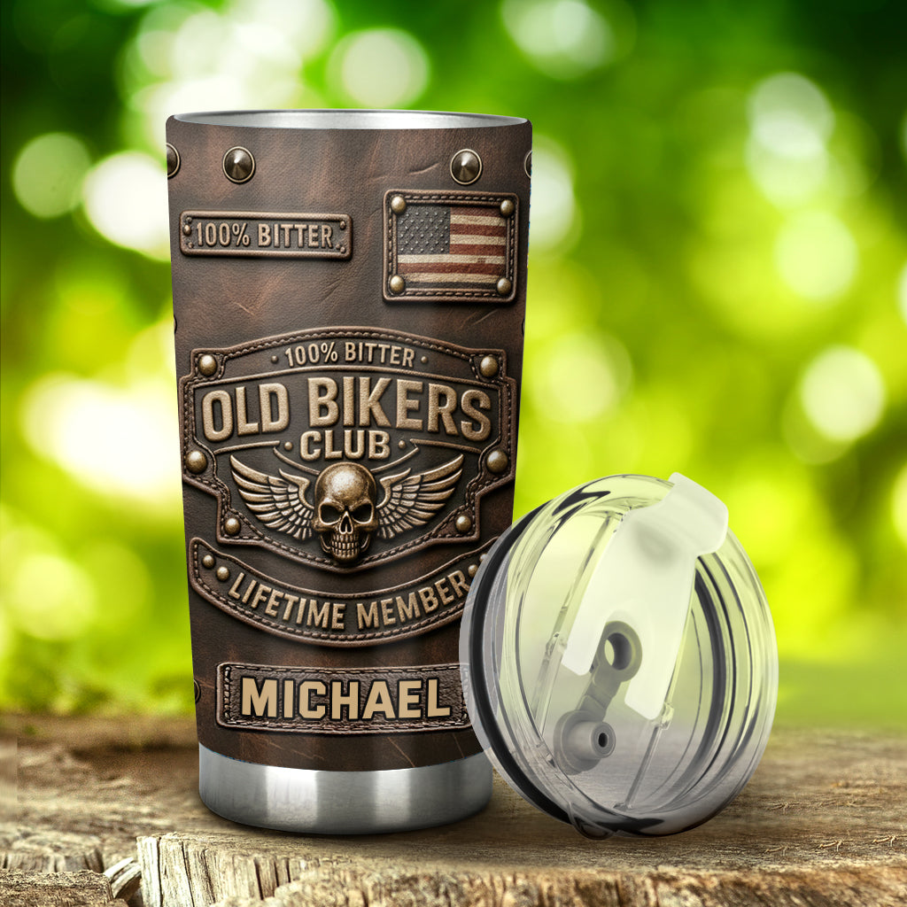 Old Biker Club – Personalisierter Biker-Trinkbecher