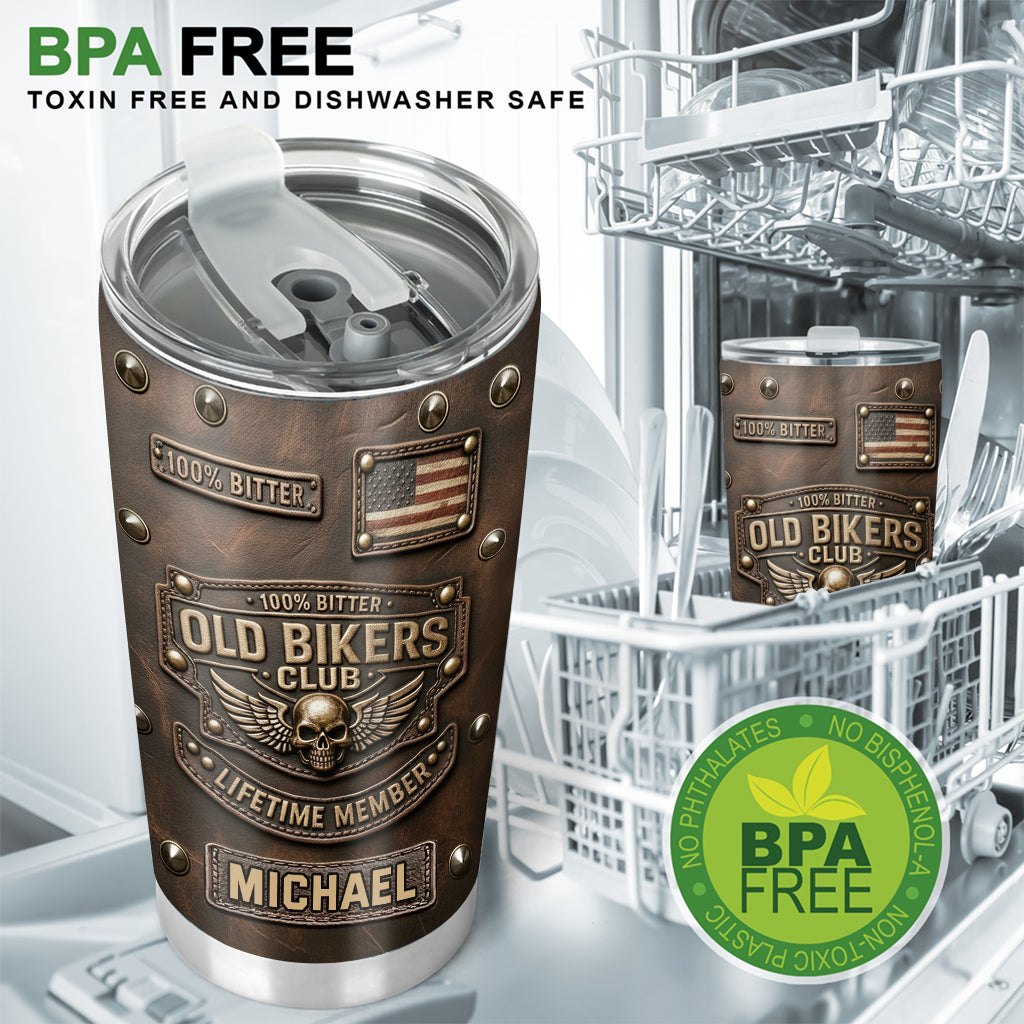 Old Biker Club – Personalisierter Biker-Trinkbecher
