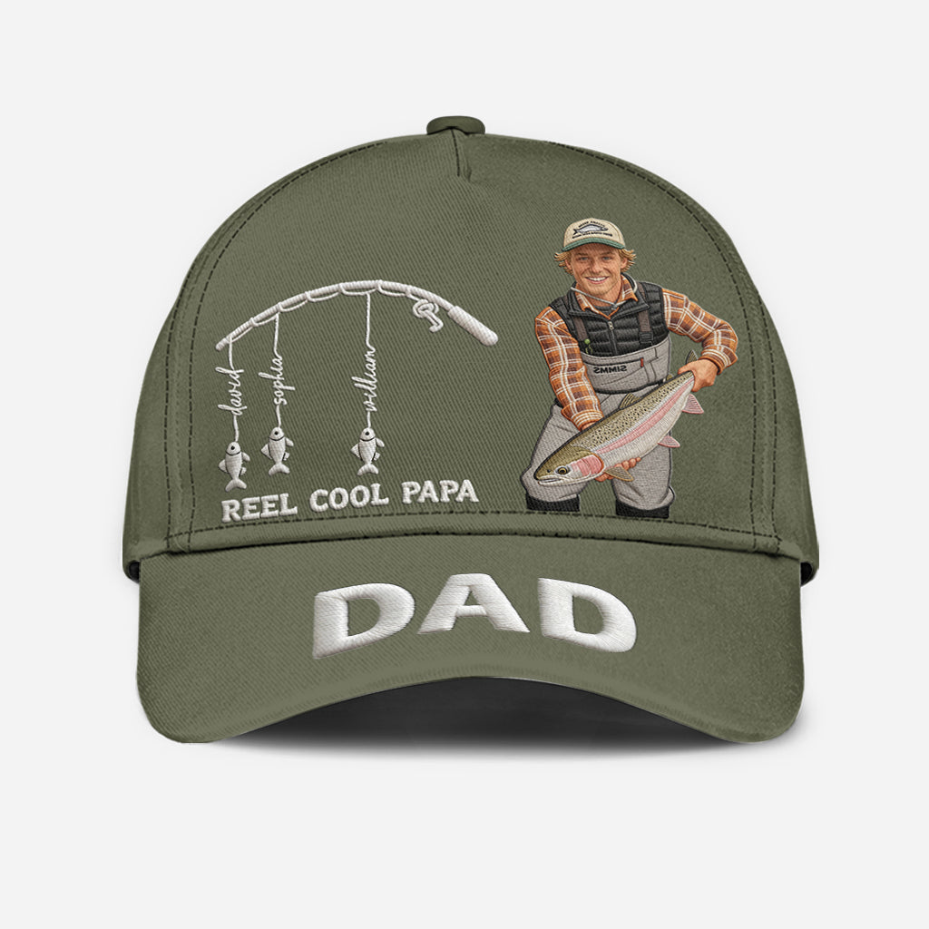 Cooler Papa - Personalisierte Angel-Klassikmütze