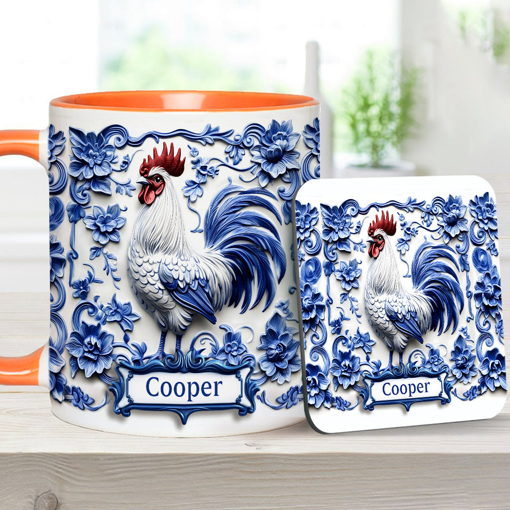 Porcelain Chicken - Personalized Chicken Accent Mug