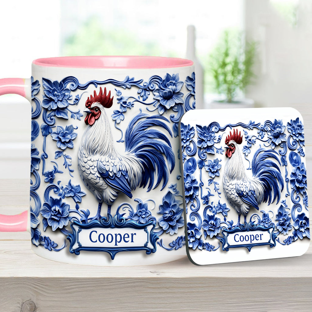 Porcelain Chicken - Personalized Chicken Accent Mug
