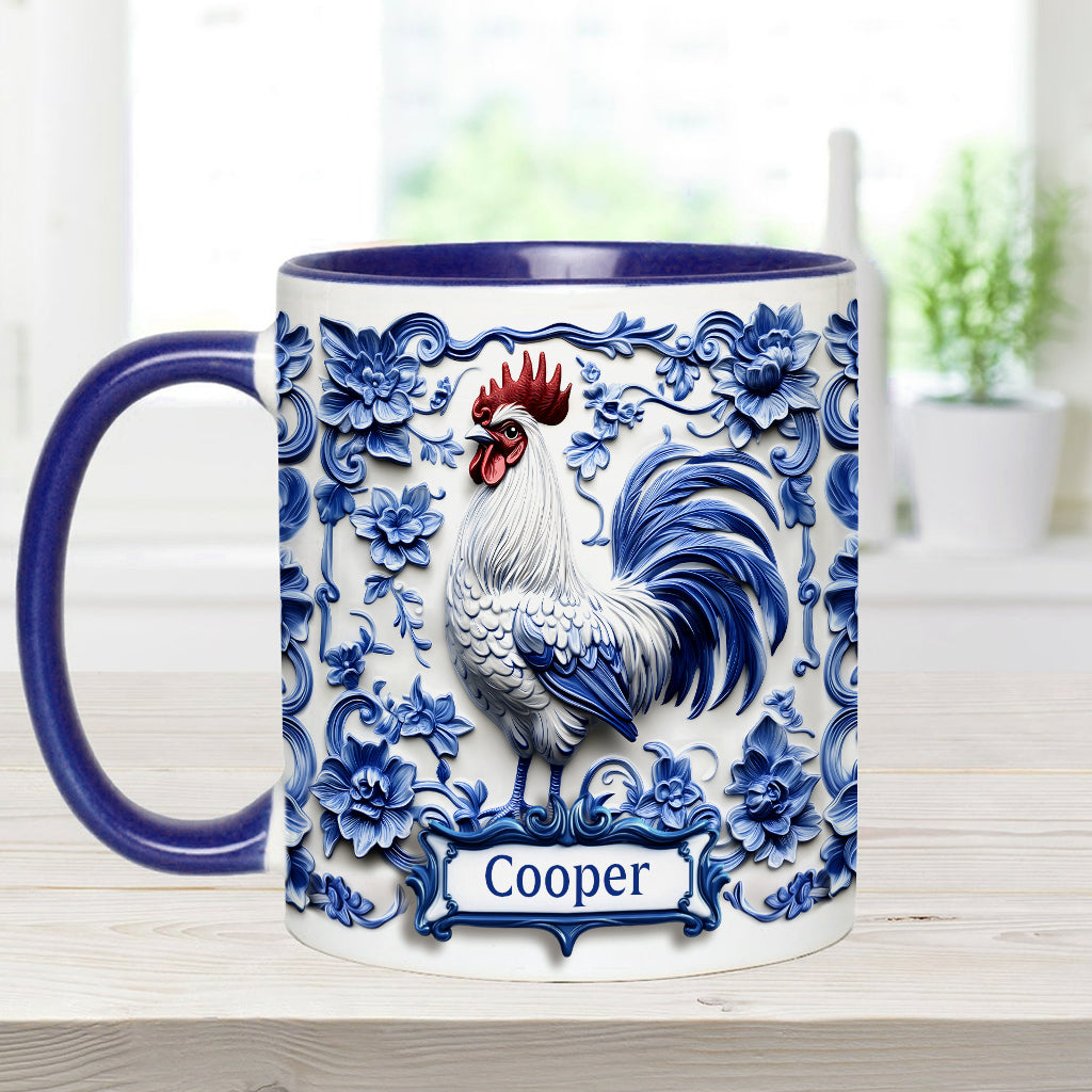 Porcelain Chicken - Personalized Chicken Accent Mug