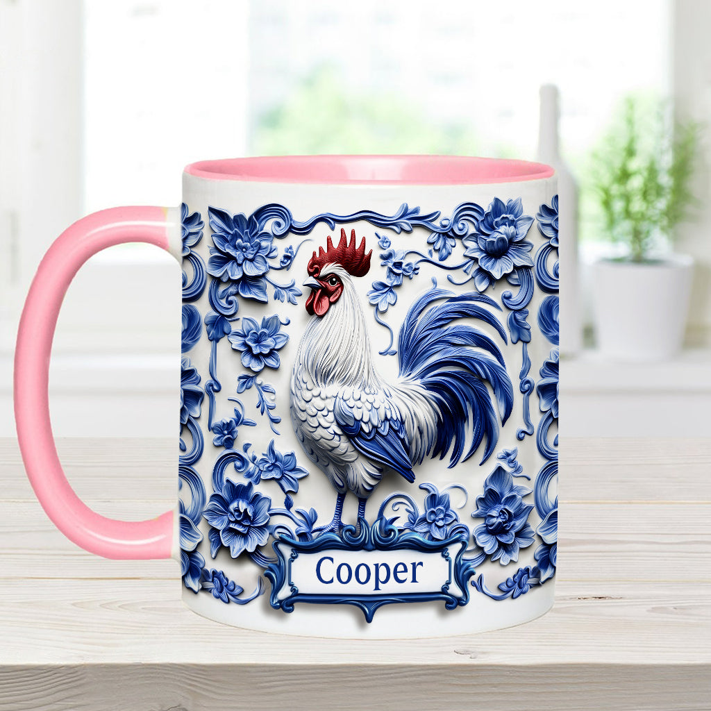 Porcelain Chicken - Personalized Chicken Accent Mug