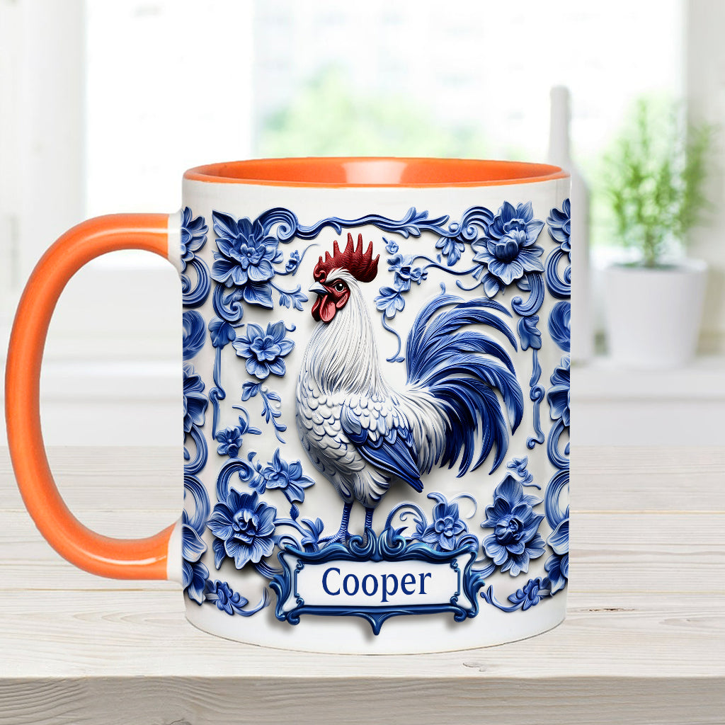 Porcelain Chicken - Personalized Chicken Accent Mug