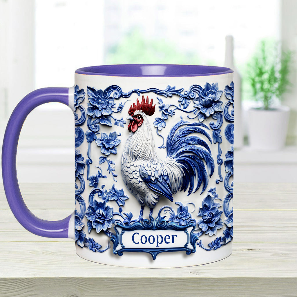 Porcelain Chicken - Personalized Chicken Accent Mug