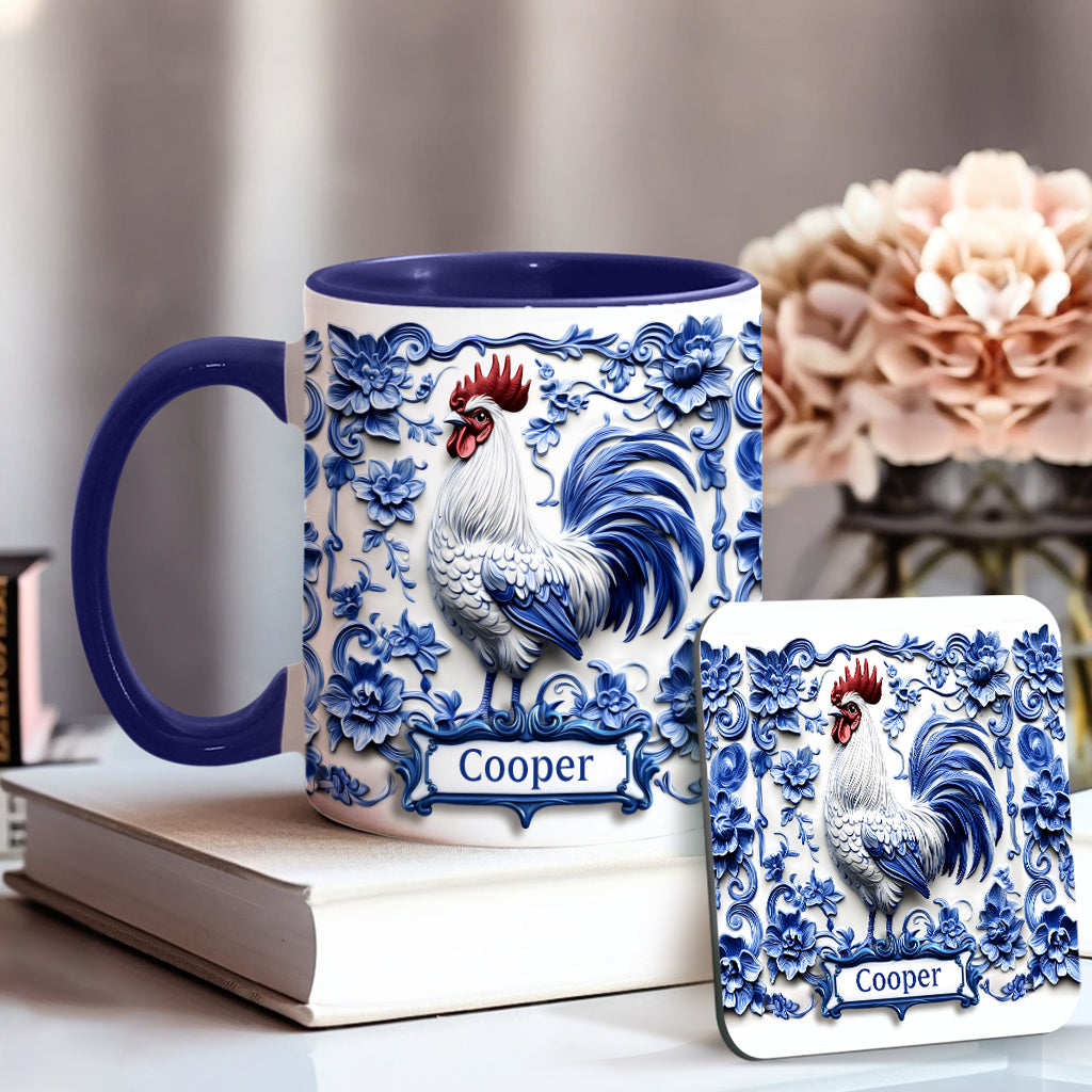 Porcelain Chicken - Personalized Chicken Accent Mug