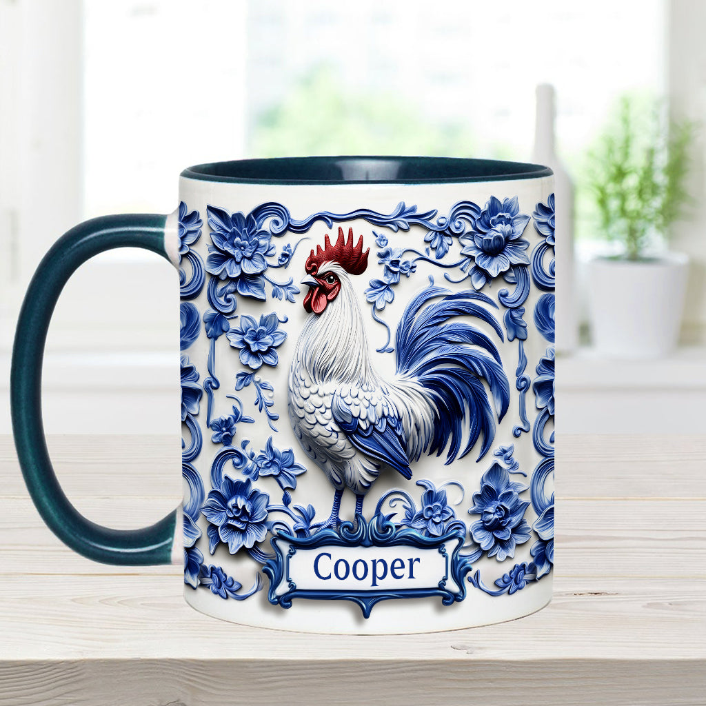 Porcelain Chicken - Personalized Chicken Accent Mug