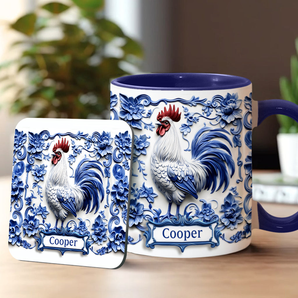 Porcelain Chicken - Personalized Chicken Accent Mug