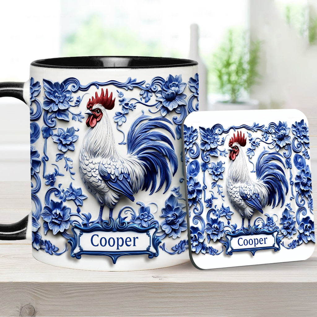 Porcelain Chicken - Personalized Chicken Accent Mug