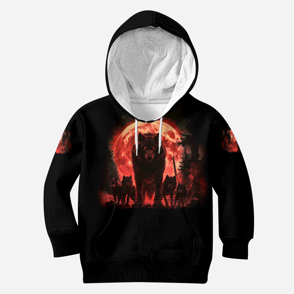 Papa Wolf Pack - Personalized Father All Over Shirt