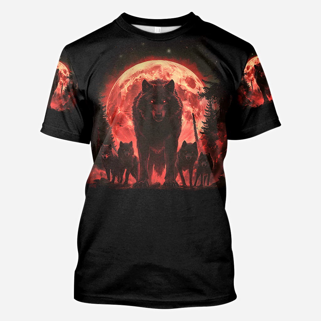 Papa Wolf Pack - Personalized Father All Over Shirt