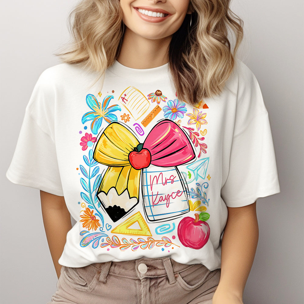Back To School, Teacher Gift Idea - Personalized Teacher T-shirt And Hoodie