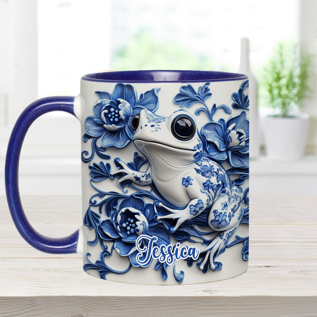 Porzellan-Frosch – Personalisierte Tasse mit Froschmotiv