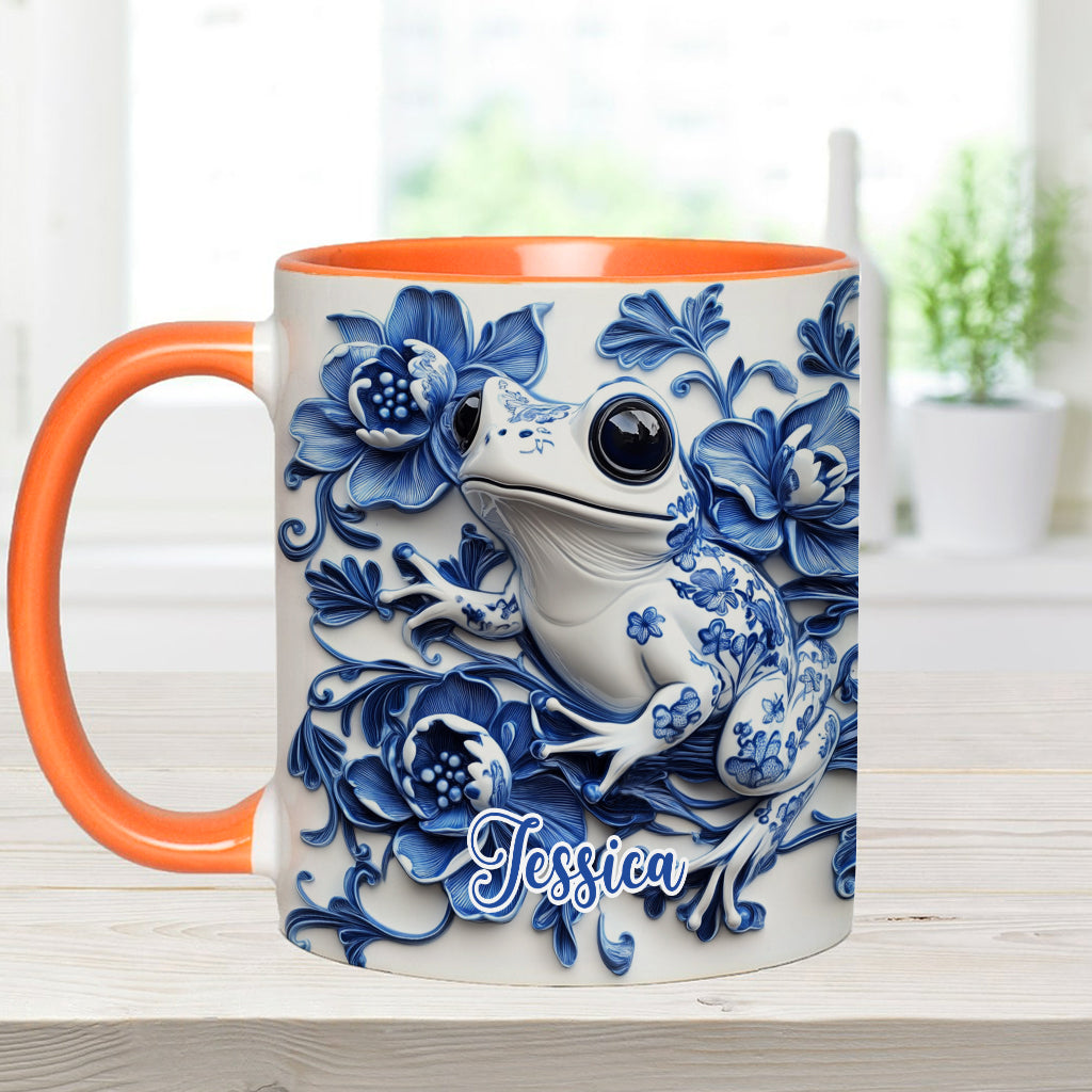 Porzellan-Frosch – Personalisierte Tasse mit Froschmotiv