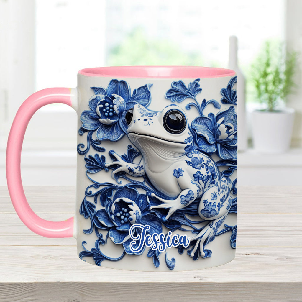 Porzellan-Frosch – Personalisierte Tasse mit Froschmotiv