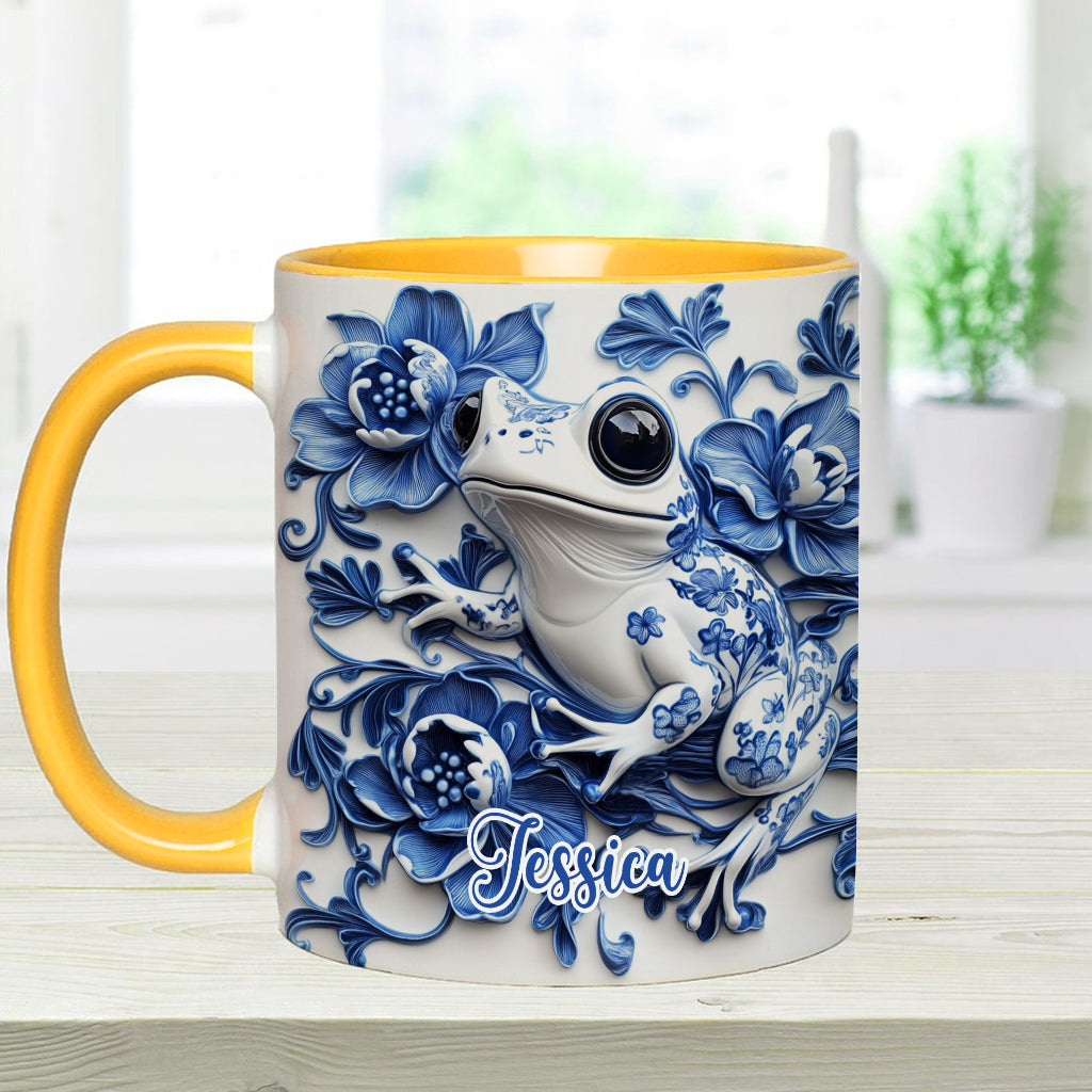 Porzellan-Frosch – Personalisierte Tasse mit Froschmotiv