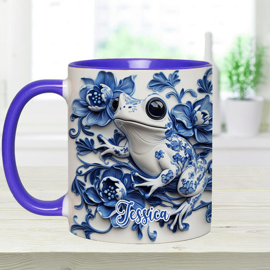 Porzellan-Frosch – Personalisierte Tasse mit Froschmotiv