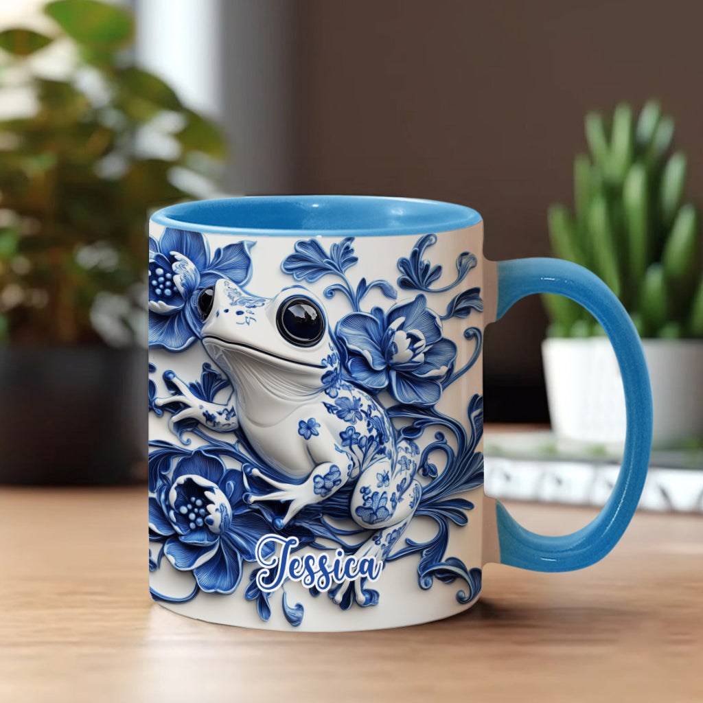 Porzellan-Frosch – Personalisierte Tasse mit Froschmotiv