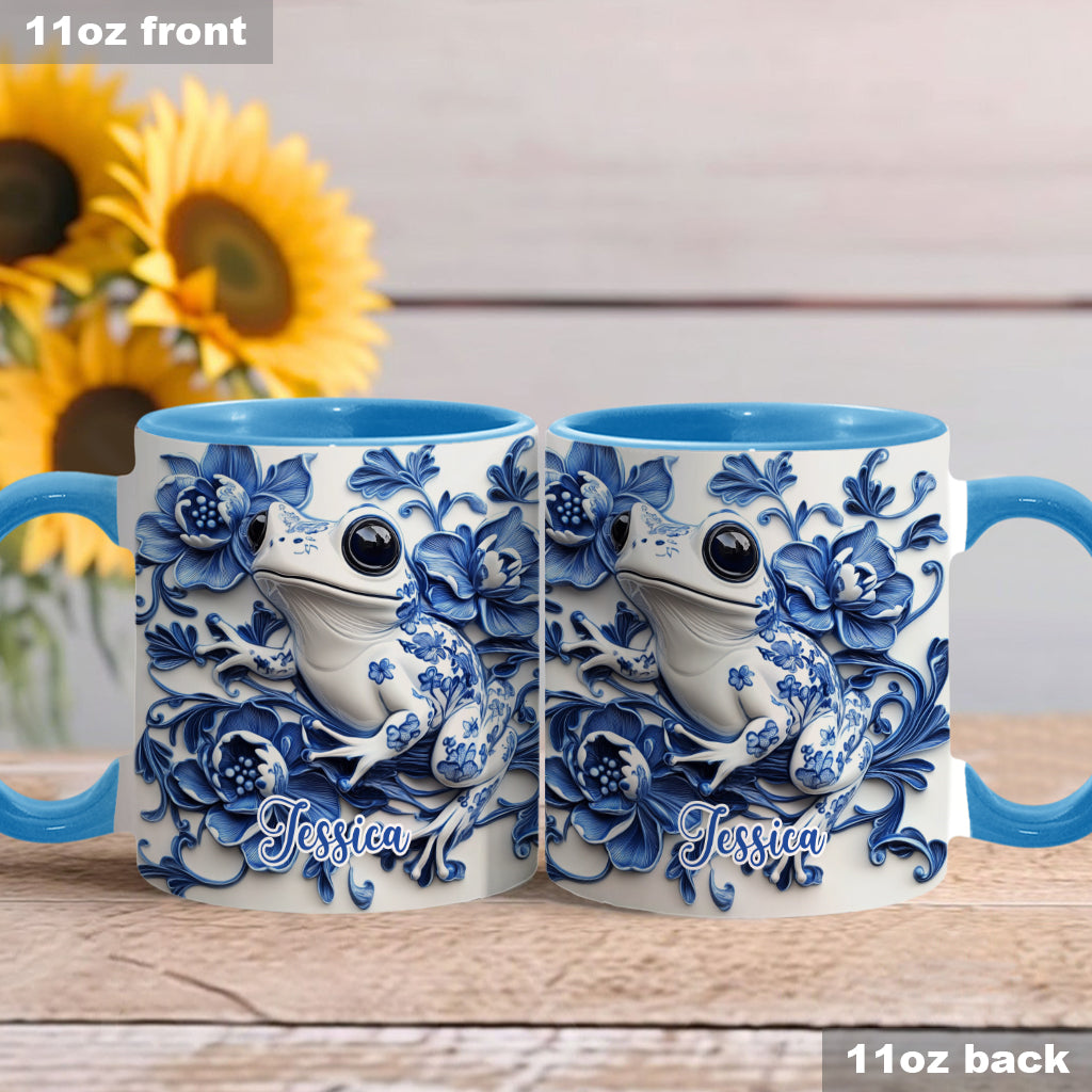 Porzellan-Frosch – Personalisierte Tasse mit Froschmotiv