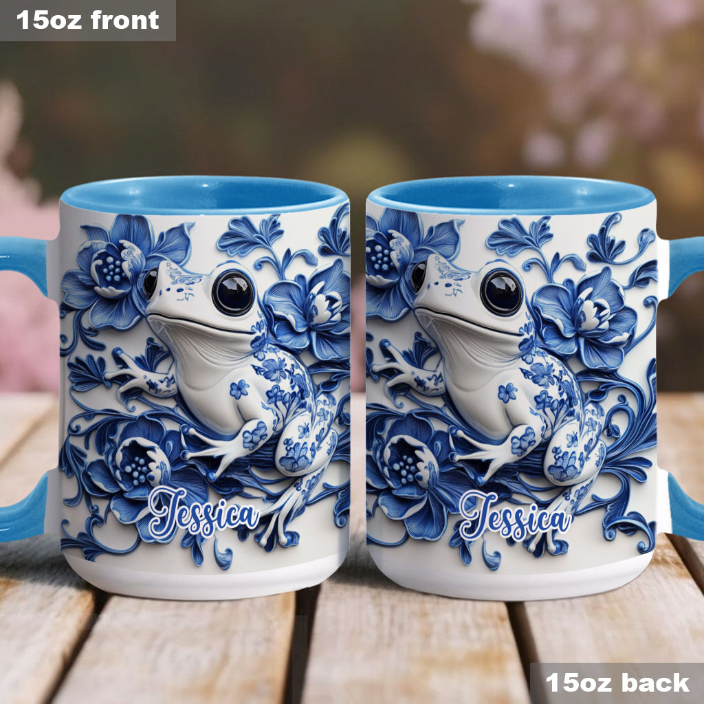 Porzellan-Frosch – Personalisierte Tasse mit Froschmotiv