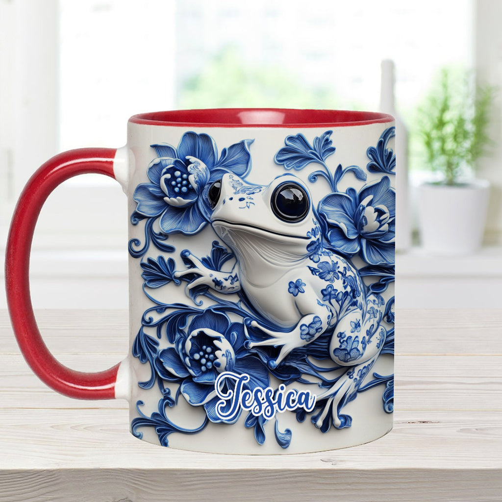 Porzellan-Frosch – Personalisierte Tasse mit Froschmotiv