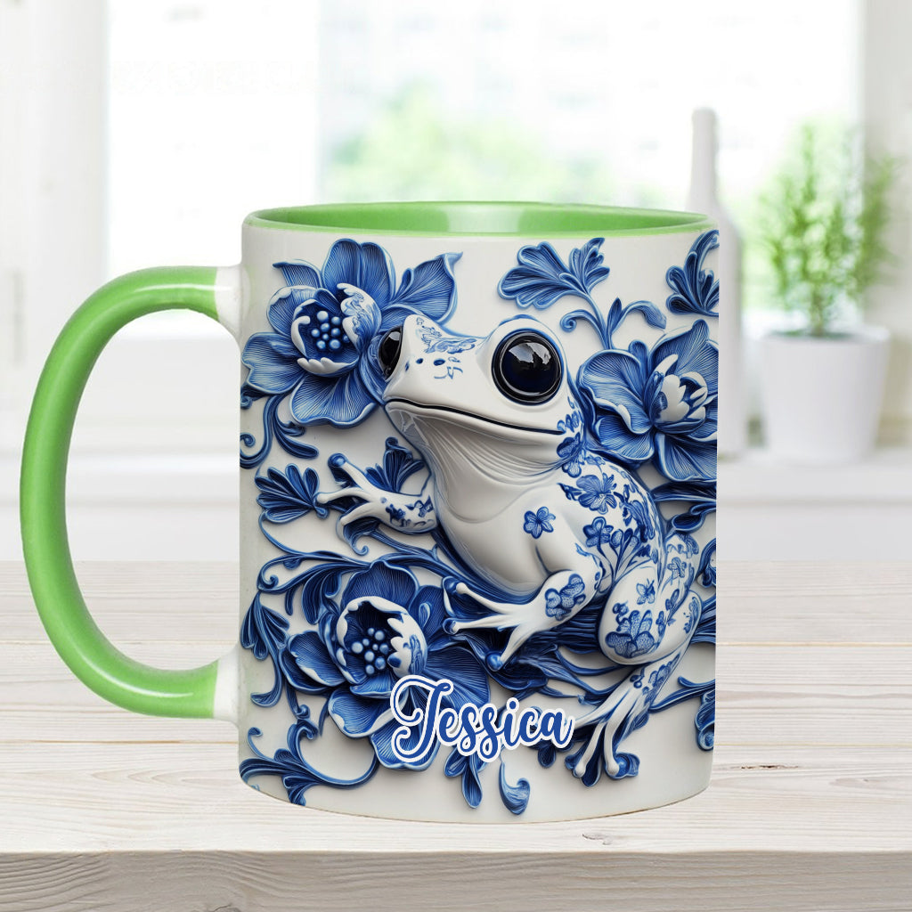 Porzellan-Frosch – Personalisierte Tasse mit Froschmotiv