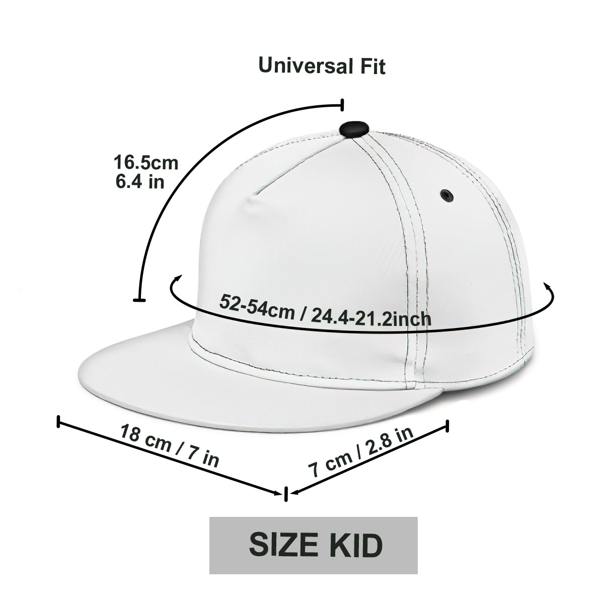 Baustellenfahrzeuge – geeignet für Kinder zum Mitnehmen im Freien – personalisierte Kinder-Snapback-Kappe