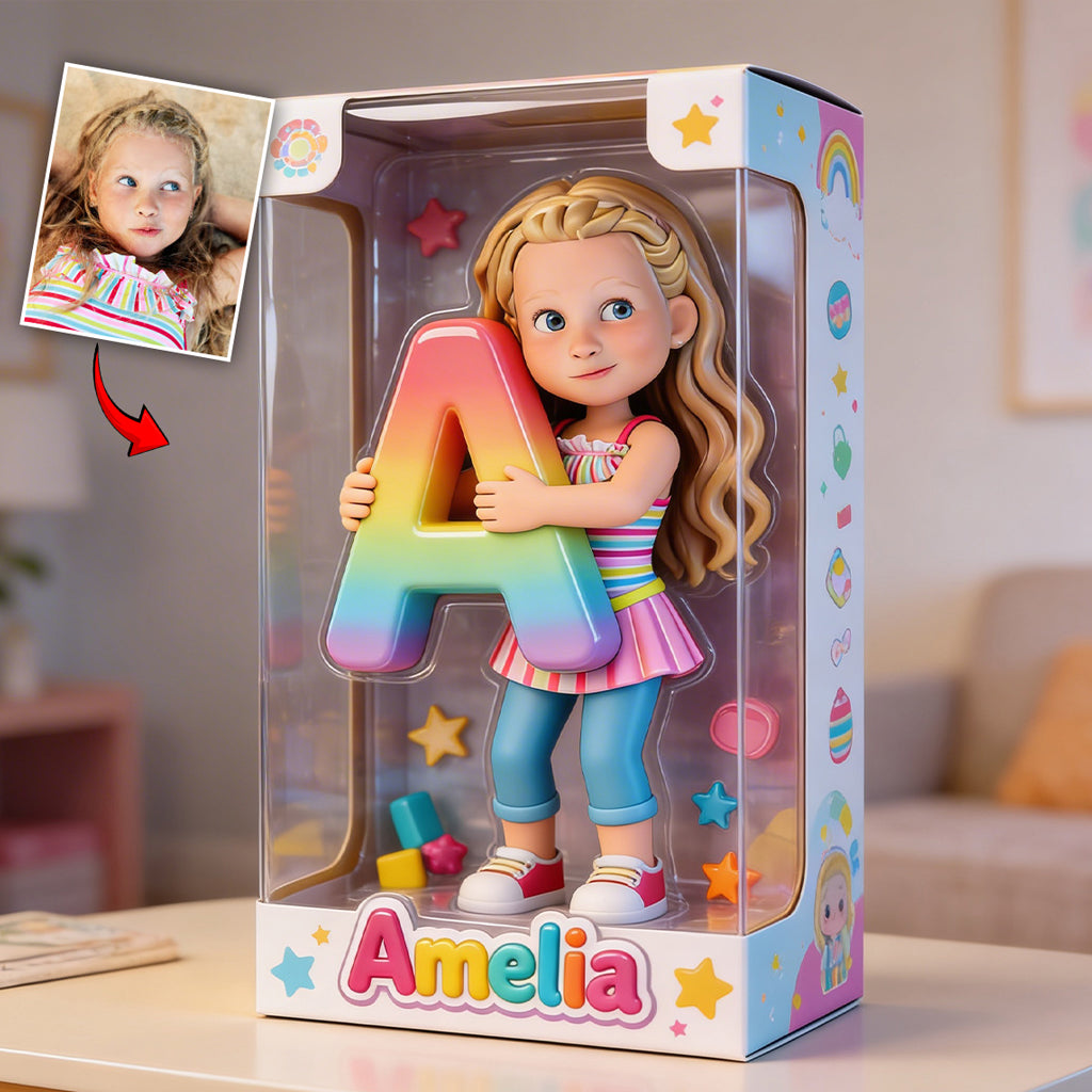 Alphabet Letter Custom Any Photo - Personalized Kid Custom Shaped Acrylic Plaque