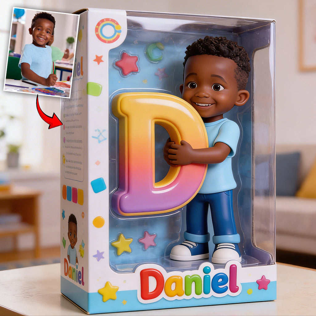 Alphabet Letter Custom Any Photo - Personalized Kid Custom Shaped Acrylic Plaque