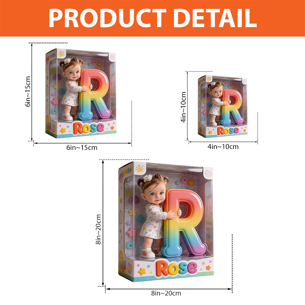 Alphabet Letter Custom Any Photo - Personalized Kid Custom Shaped Acrylic Plaque