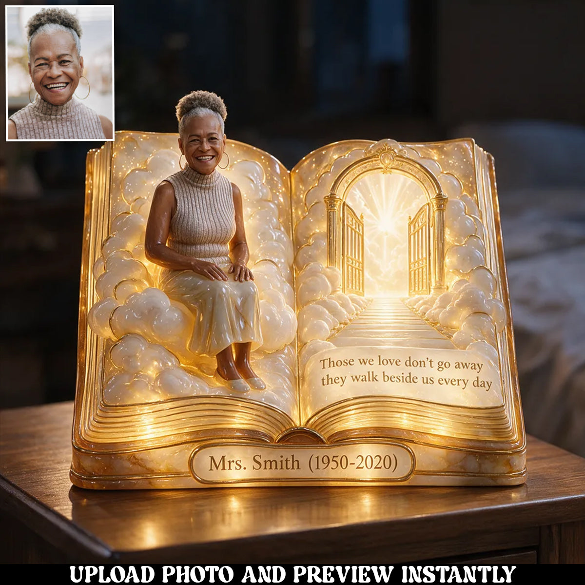 Personalisierte Gedenkgeschenk, Ein Schönes Andenken für einen Geliebten - Personalisierte Gedenk-Acryl-LED-Nachtlicht