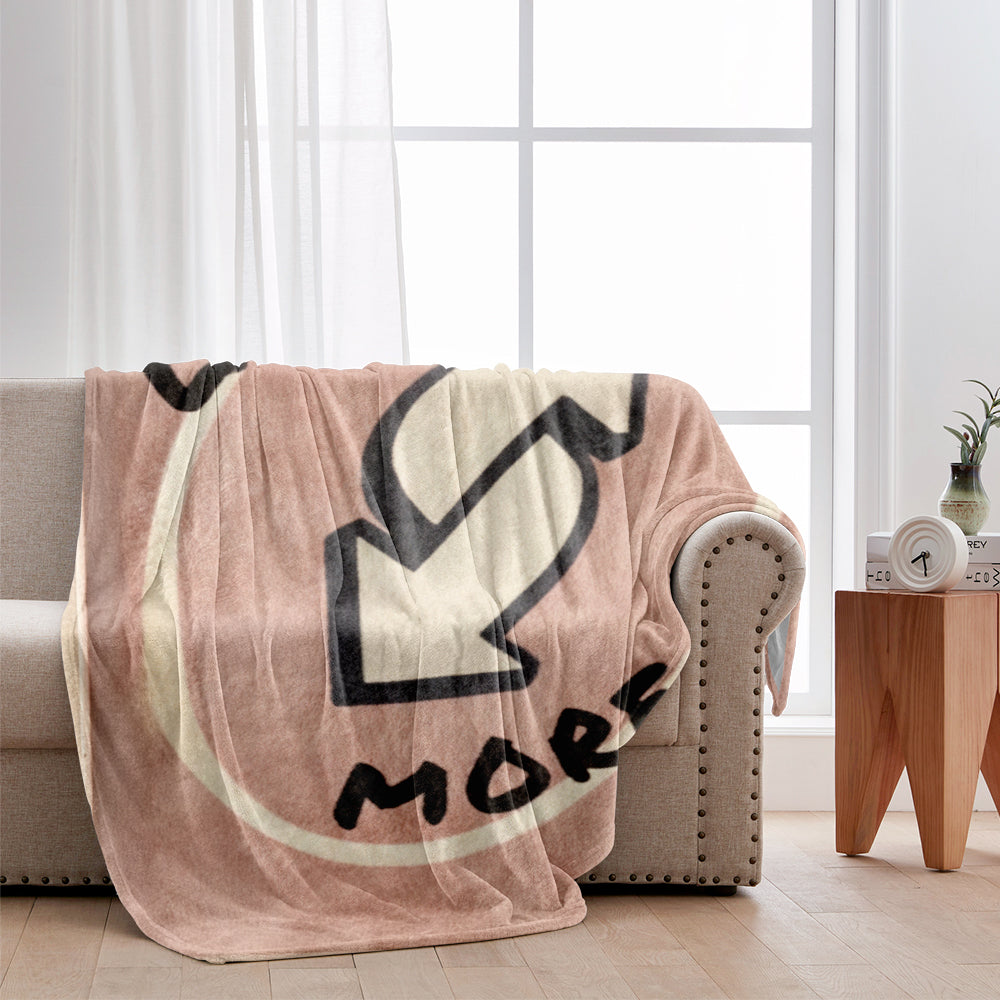 „Ich liebe dich mehr“-Karte (umgekehrt) – Personalisierte Pärchendecke