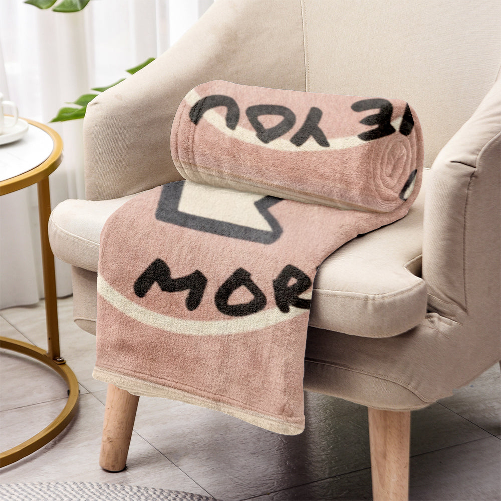 „Ich liebe dich mehr“-Karte (umgekehrt) – Personalisierte Pärchendecke