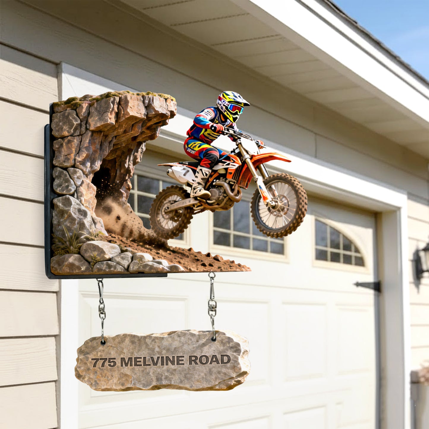 Motorcross Lover - Personalized Dirt Bike Wooden Wall Mount Sign