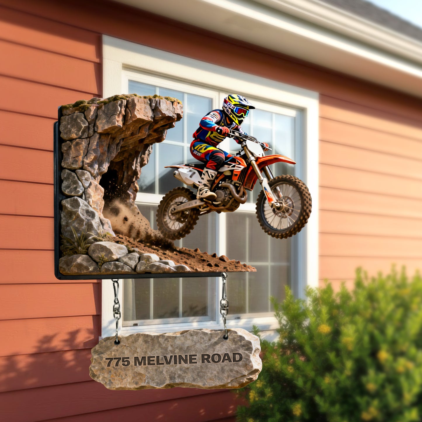 Motorcross Lover - Personalized Dirt Bike Wooden Wall Mount Sign