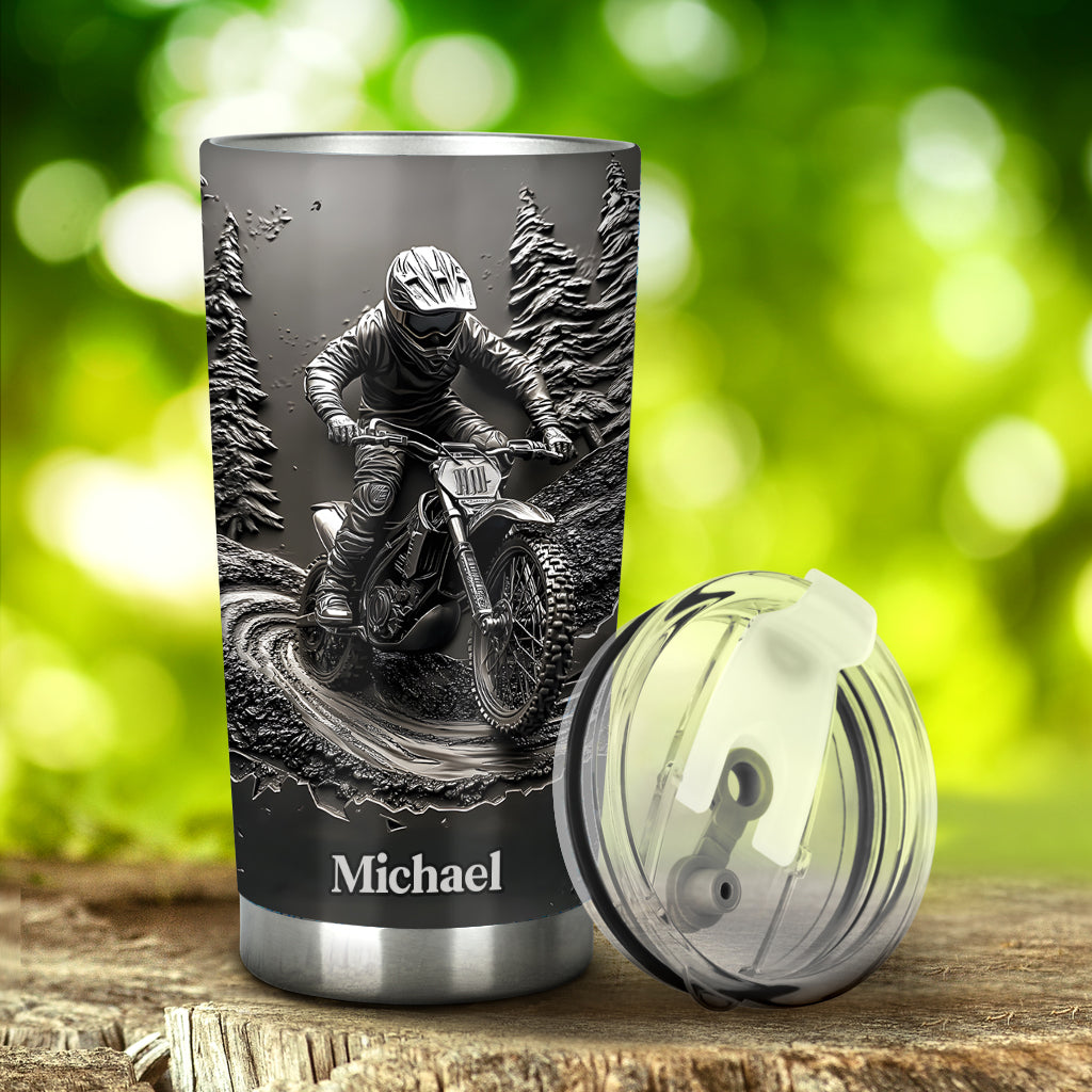 Moto Life – Personalisierter Dirtbike-Becher