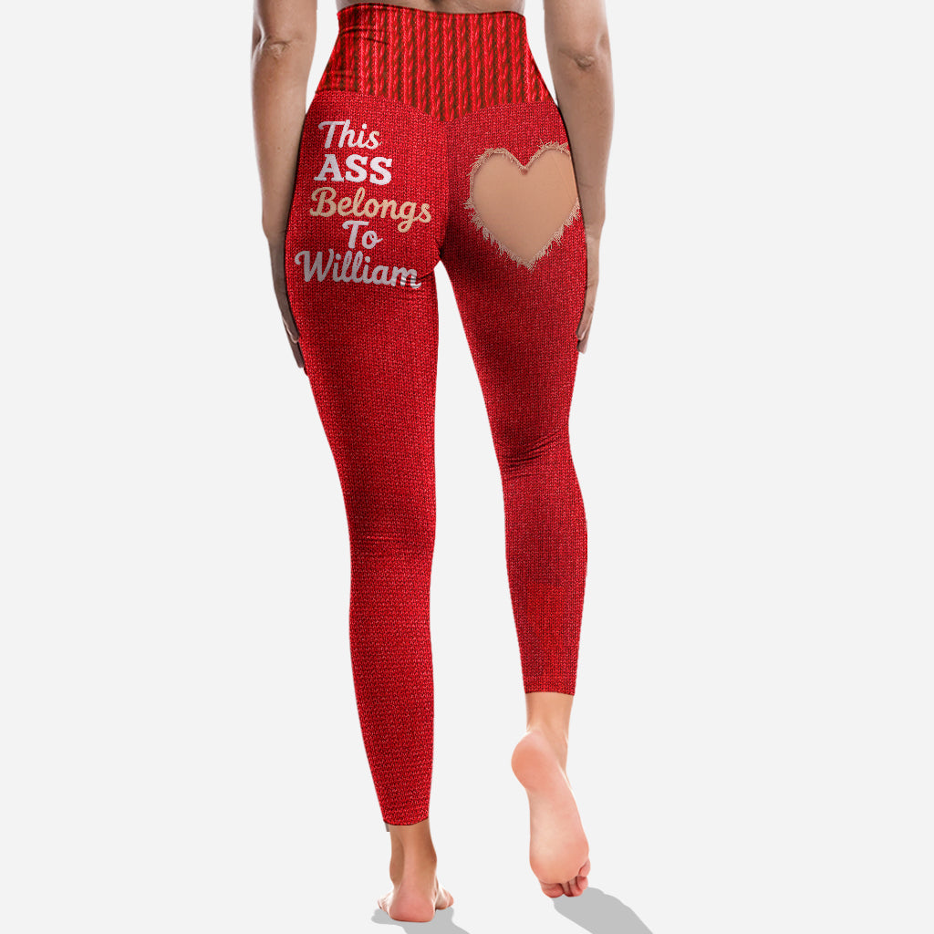 Dieser Hintern gehört zu – personalisierte Partner-Leggings