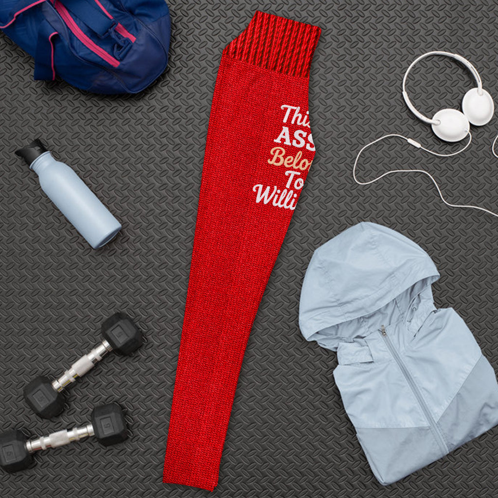 Dieser Hintern gehört zu – personalisierte Partner-Leggings