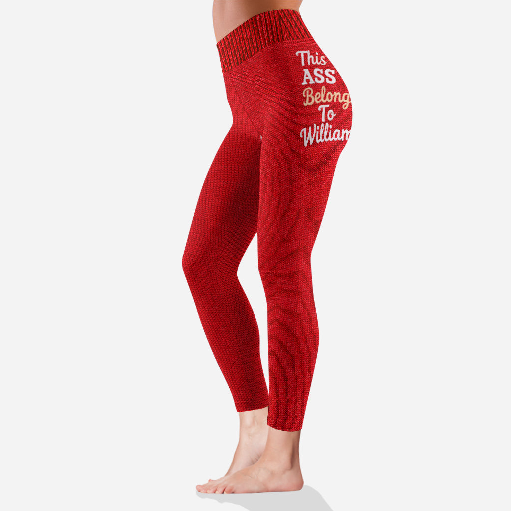 Dieser Hintern gehört zu – personalisierte Partner-Leggings