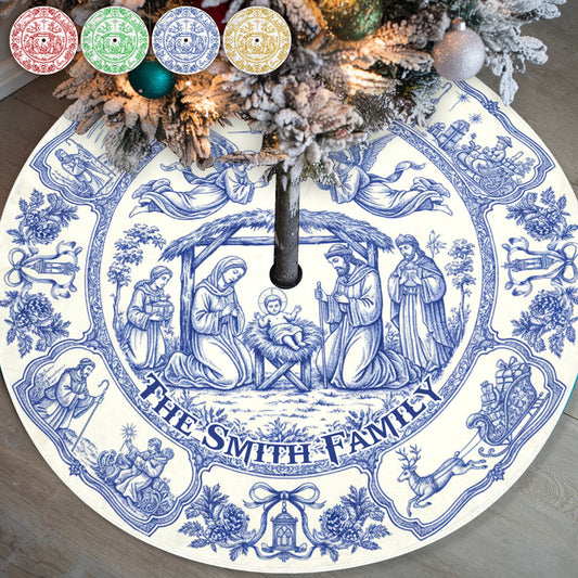 Gott segne unsere Familie – Personalisierter christlicher Baumrock