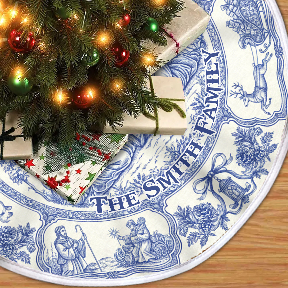 Gott segne unsere Familie – Personalisierter christlicher Baumrock