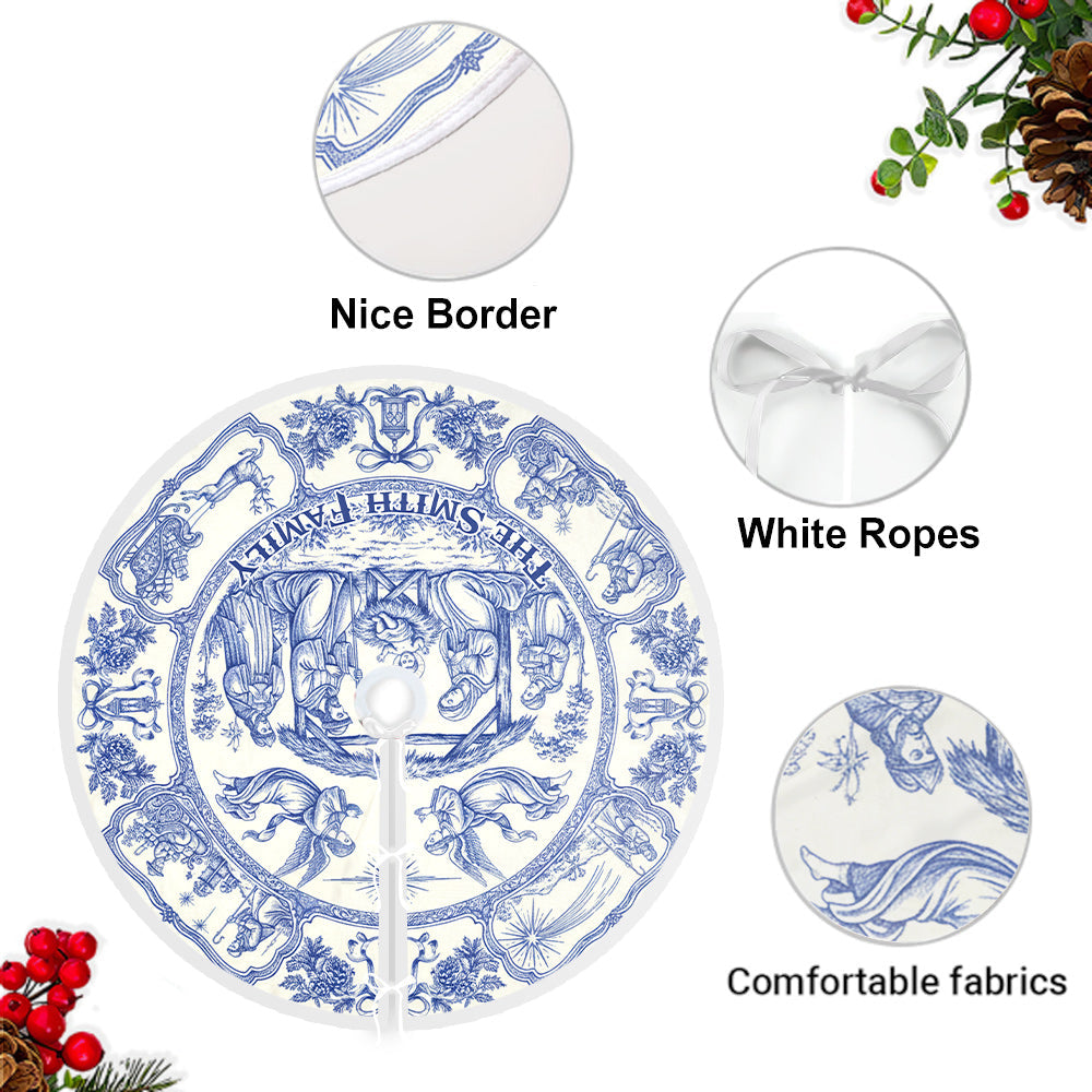 Gott segne unsere Familie – Personalisierter christlicher Baumrock