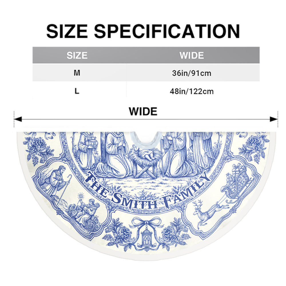 Gott segne unsere Familie – Personalisierter christlicher Baumrock