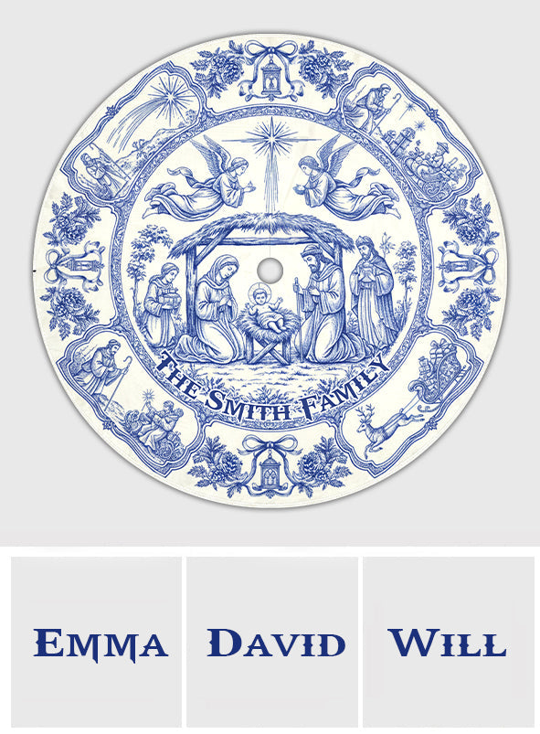 Gott segne unsere Familie – Personalisierter christlicher Baumrock